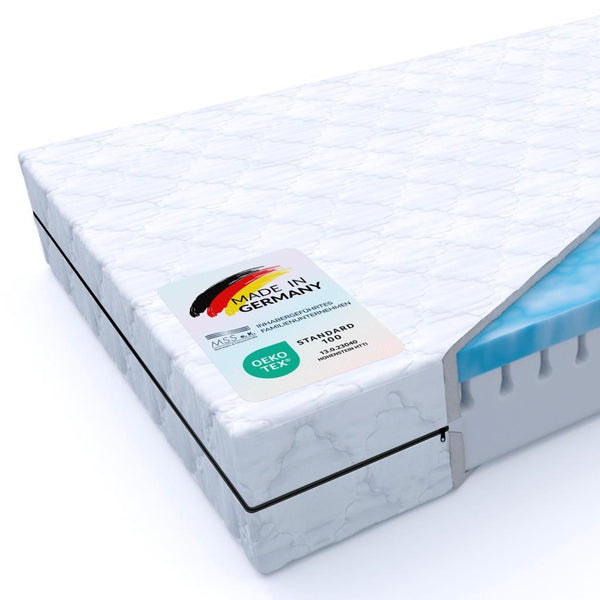 BEACTIVE 7-Zonen Memory-Gelschaum Kombimatratze | H2-H5 | 16 cm hoch